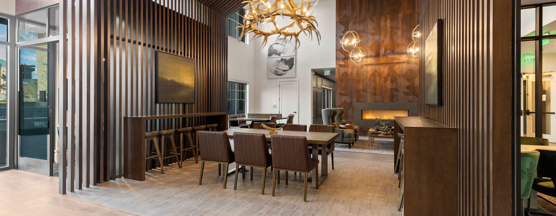 large room with chairs and table